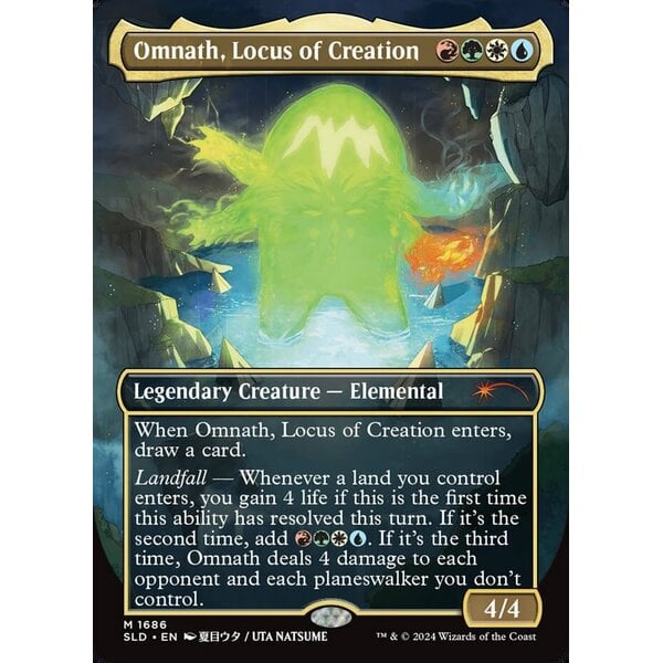 Magic: The Gathering Omnath, Locus of Creation (Rainbow Foil) (1686) Lightly Played Foil