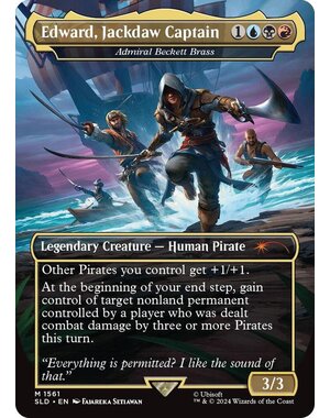 Magic: The Gathering Edward, Jackdaw Captain - Admiral Beckett Brass (1561) Lightly Played