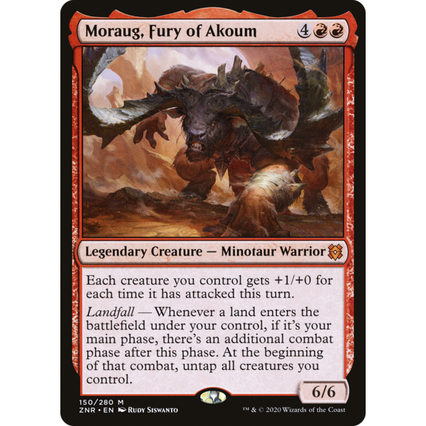 Magic: The Gathering Moraug, Fury of Akoum (150) Lightly Played Foil