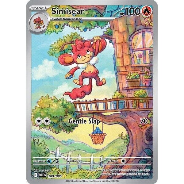 Pokemon Simisear (100) Lightly Played Holofoil