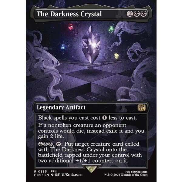 Magic: The Gathering The Darkness Crystal (Borderless) (335) Lightly Played