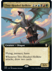 Magic: The Gathering Two-Headed Hellkite (Extended Art) (090) Lightly Played