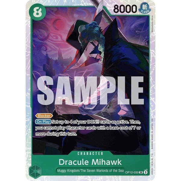 Bandai Dracule Mihawk (OP12-030) Lightly Played