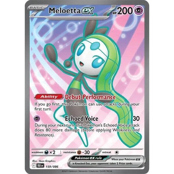 Pokemon Meloetta ex (159) Lightly Played Holofoil