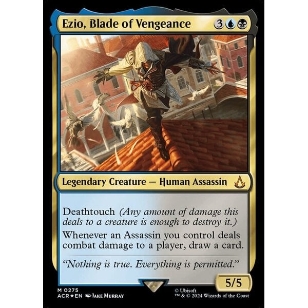 Magic: The Gathering Ezio, Blade of Vengeance (275) Lightly Played Foil