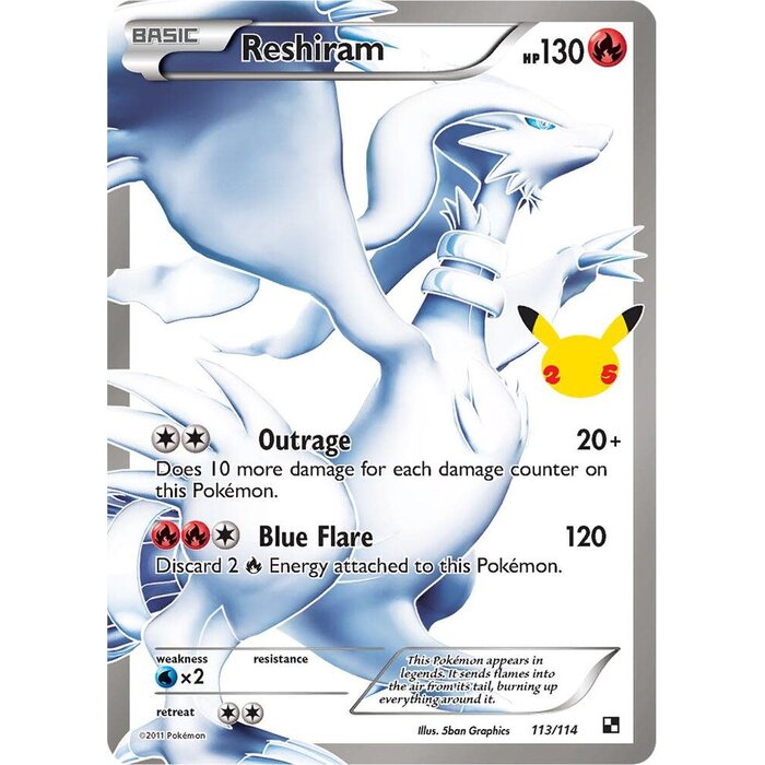 Pokemon Reshiram (113) Near Mint Holofoil