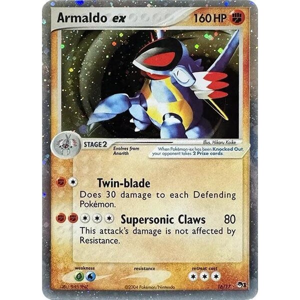 Pokemon Armaldo ex (Holo) (016) Damage