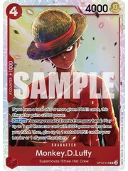 Bandai Monkey.D.Luffy (OP12-015) Lightly Played
