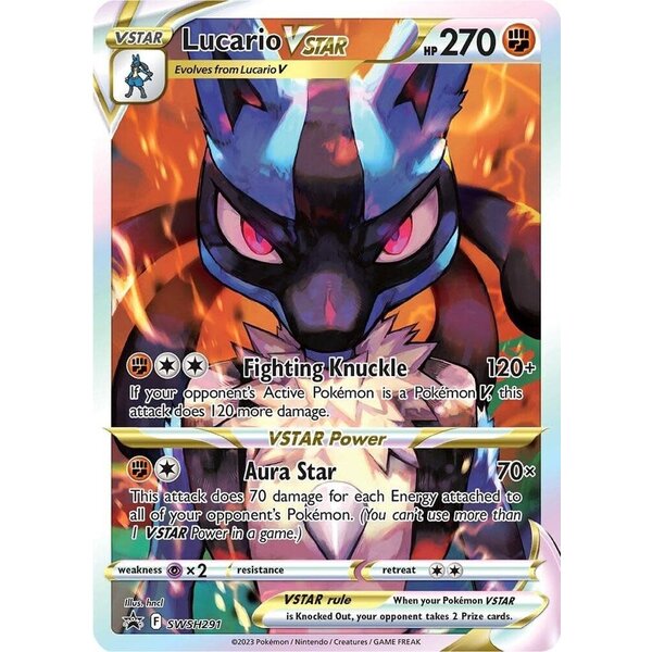 Pokemon Lucario VSTAR (SWSH291) Lightly Played