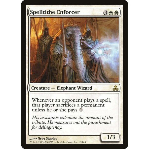 Magic: The Gathering Spelltithe Enforcer (018) Moderately Played