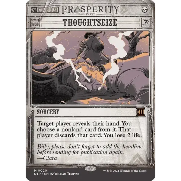 Magic: The Gathering Thoughtseize (020) Lightly Played