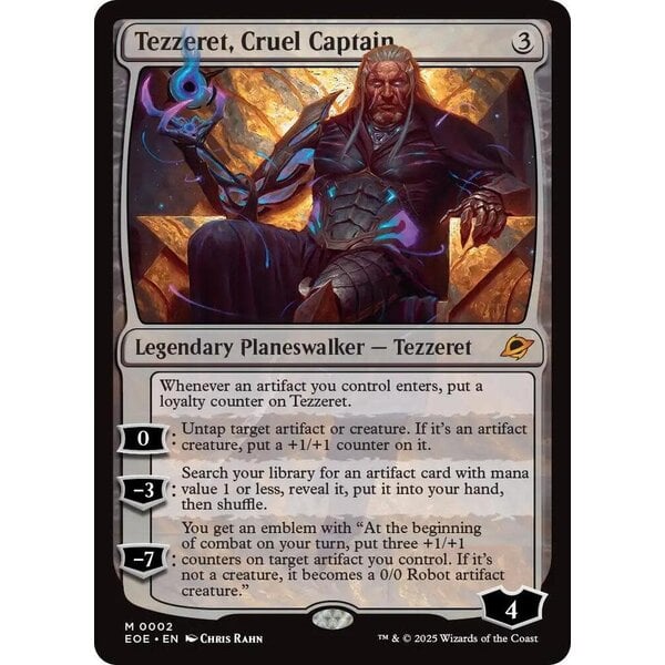 Magic: The Gathering Tezzeret, Cruel Captain (002) Lightly Played
