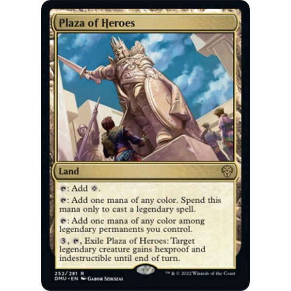 Magic: The Gathering Plaza of Heroes (252) Lightly Played Foil