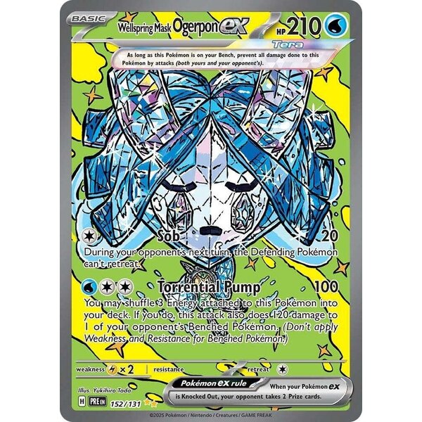 Pokemon Wellspring Mask Ogerpon ex (152) Lightly Played