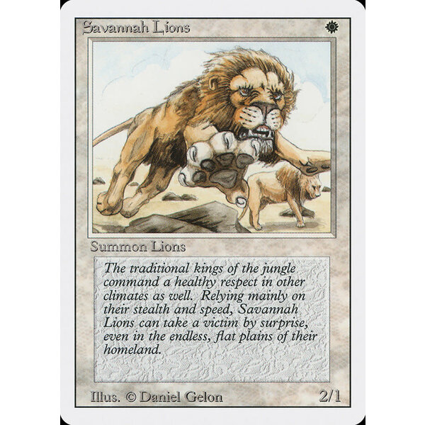 Magic: The Gathering Savannah Lions (039) Lightly Played