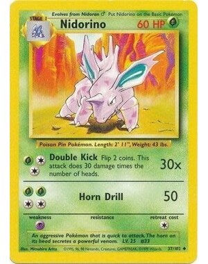 Pokemon Nidorino (037) Lightly Played