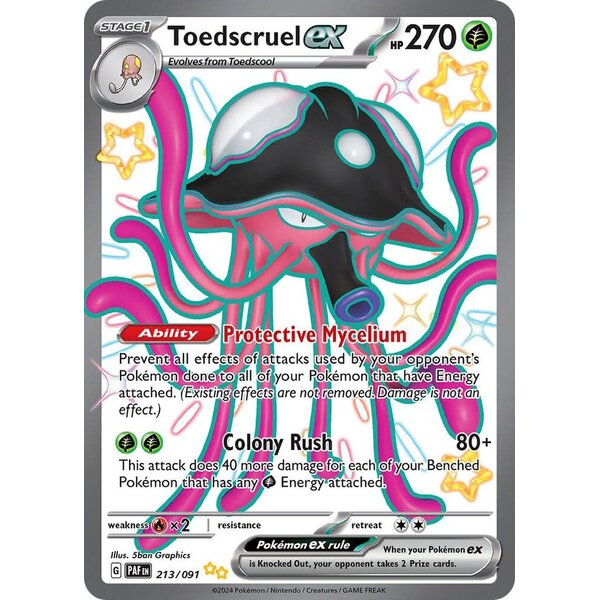 Pokemon Toedscruel ex (213) Lightly Played Holofoil