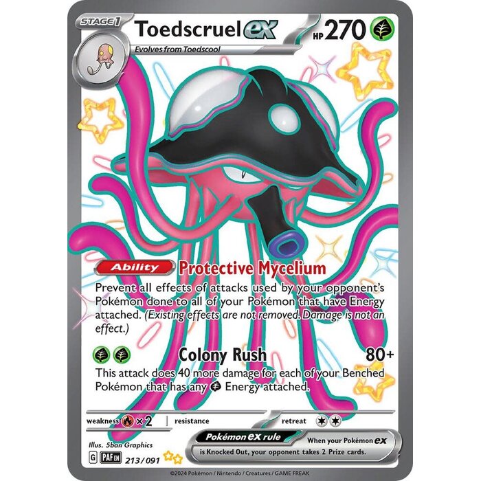 Pokemon Toedscruel ex (213) Lightly Played Holofoil