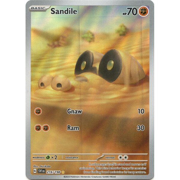 Pokemon Sandile (216) Lightly Played