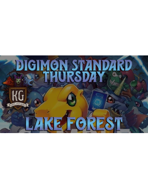 Bandai 10/30/25 Lake Forest Digimon Standard Thursday 6 PM