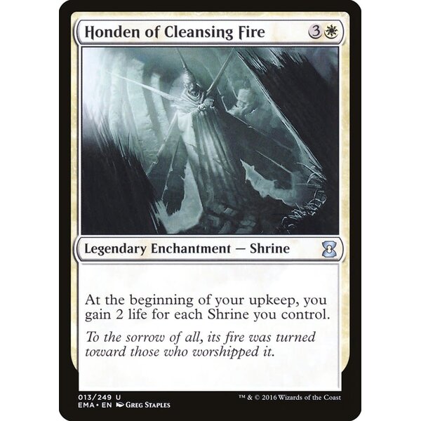 Magic: The Gathering Honden of Cleansing Fire (013) Lightly Played