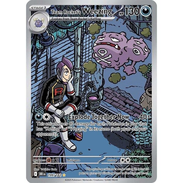 Pokemon Team Rocket's Weezing (199) Lightly Played Holofoil