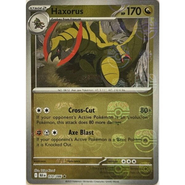 Pokemon Haxorus (Master Ball Pattern) (070) Lightly Played