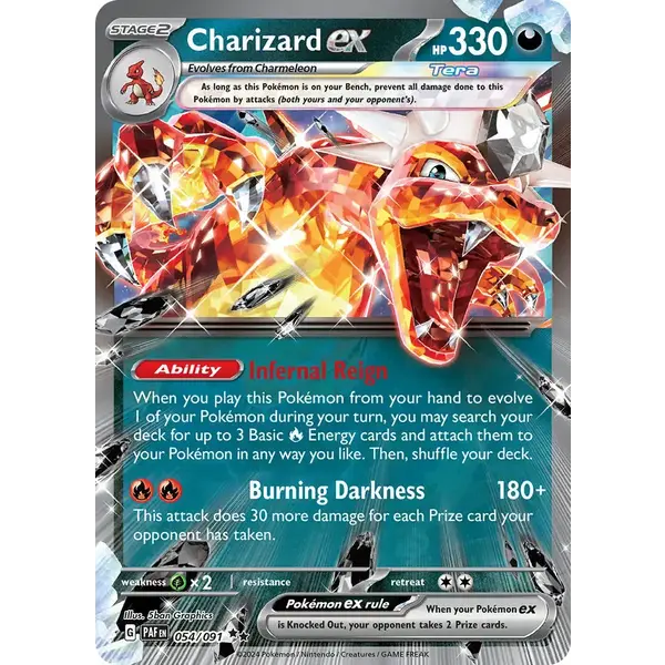 Pokemon Charizard ex (054) Lightly Played Holofoil