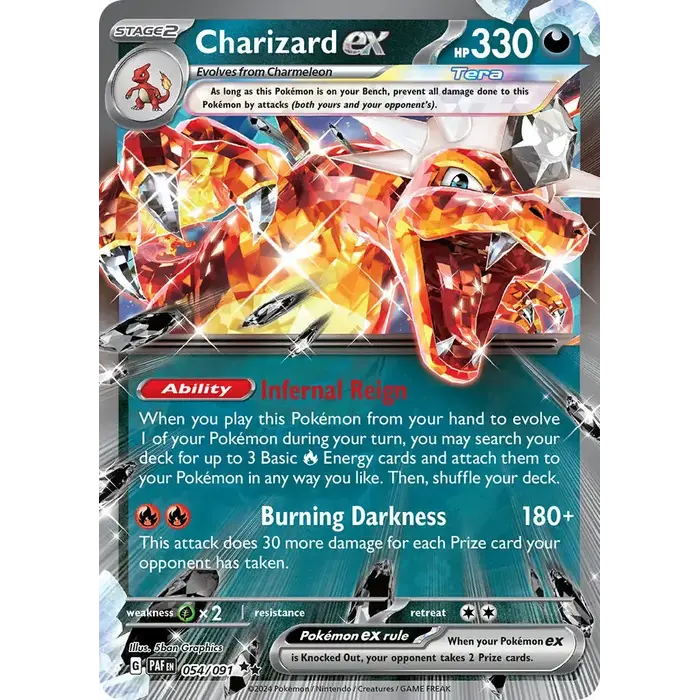 Pokemon Charizard ex (054) Lightly Played Holofoil
