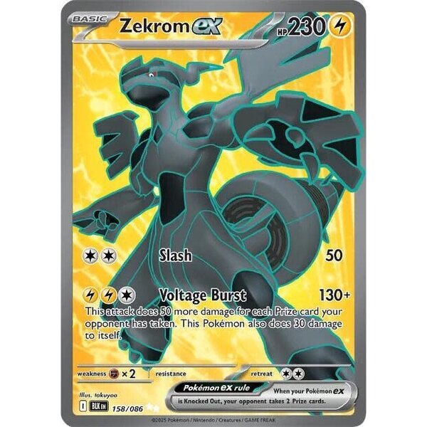 Pokemon Zekrom ex (158) Lightly Played Holofoil