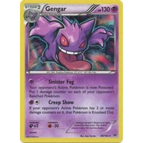 Pokemon Gengar (060) Moderately Played Reverse Holofoil