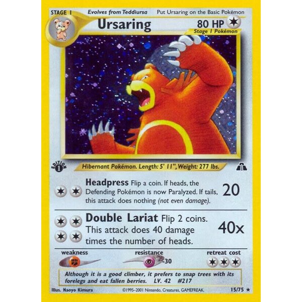 Pokemon Ursaring (015) UNL Damaged