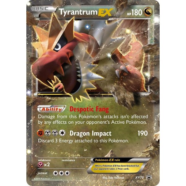 Pokemon Tyrantrum EX (XY70) Moderately Played
