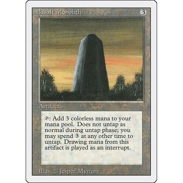 Magic: The Gathering Basalt Monolith (235) Lightly Played