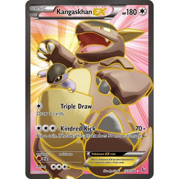Pokemon Kangaskhan EX (Full Art) (103) Damaged