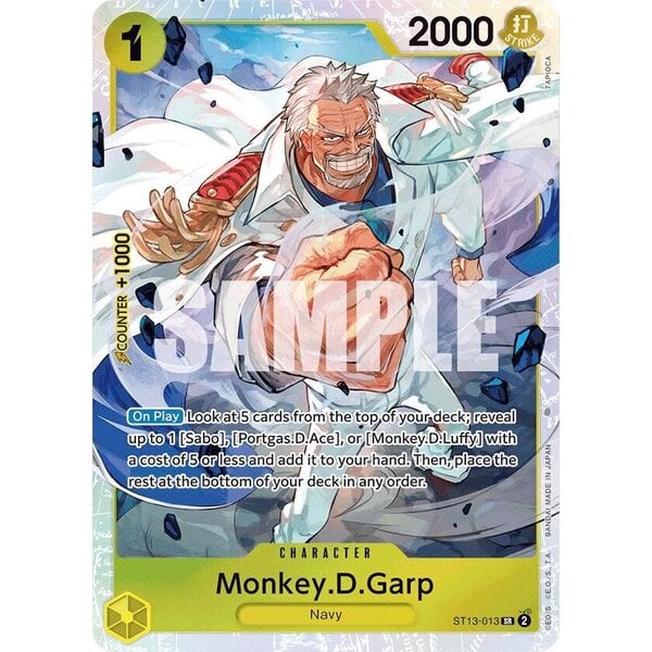 Bandai Monkey.D.Garp (ST13-013) Lightly Played