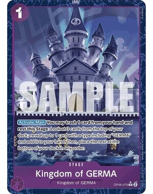 Bandai Kingdom of GERMA (Alternate Art) (OP06-079) Near Mint