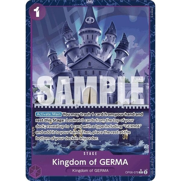Bandai Kingdom of GERMA (Alternate Art) (OP06-079) Near Mint