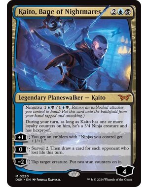 Magic: The Gathering Kaito, Bane of Nightmares (220) Lightly Played