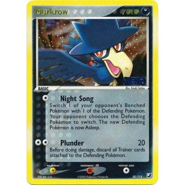 Pokemon Murkrow (Reverse Holofoil) (030) Lightly Played