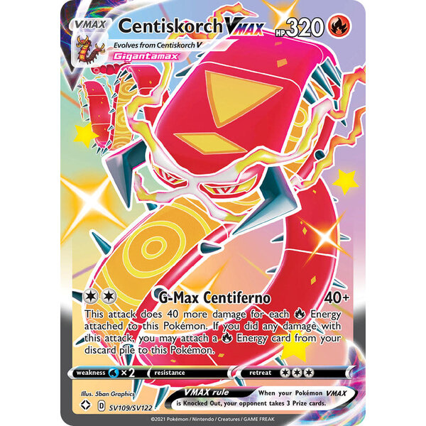 Pokemon Centiskorch VMAX (SV109) Lightly Played