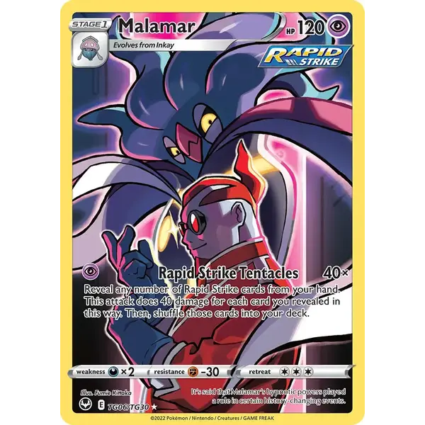 Pokemon Malamar (TG06) Lightly Played Holofoil