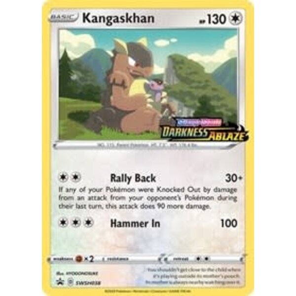 Pokemon Kangaskhan (Prerelease) (SWSH038) Lightly Played Holofoil