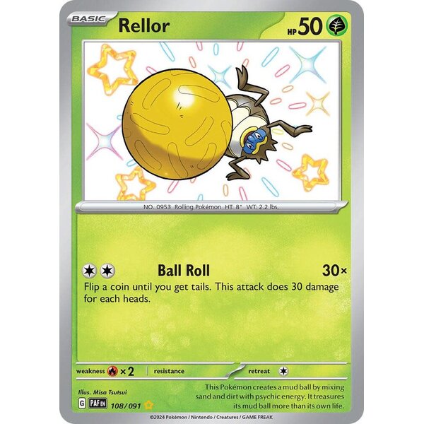Pokemon Rellor (108) Lightly Played Holofoil