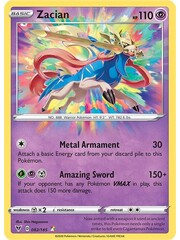 Pokemon Zacian (082) Lightly Played Holofoil