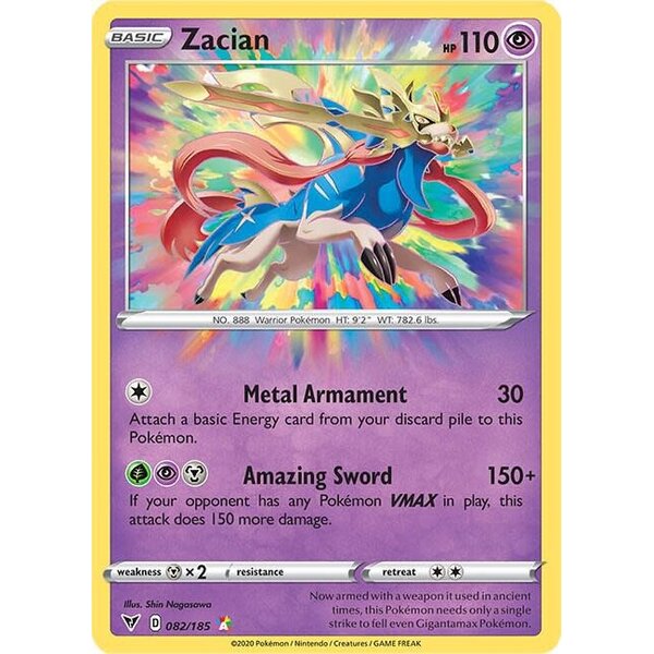 Pokemon Zacian (082) Lightly Played