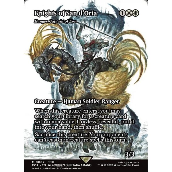 Knights of San d'Oria - Ranger-Captain of Eos (Showcase) (002) Lightly Played