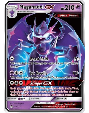 Pokemon Naganadel GX (SM125) Lightly Played Holofoil