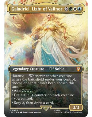 Magic: The Gathering Galadriel, Light of Valinor (Borderless) (498) Lightly Played Foil