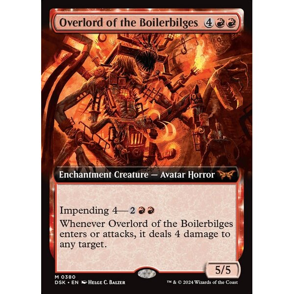 Magic: The Gathering Overlord of the Boilerbilges (Extended Art) (380) Lightly Played Foil
